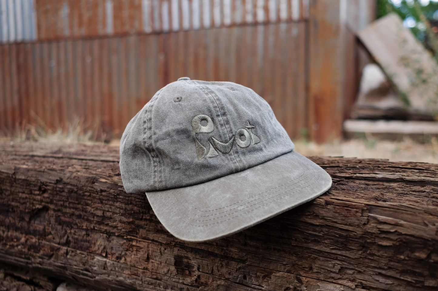 Pivot Hat—Grey and Light Green Baseball Hat