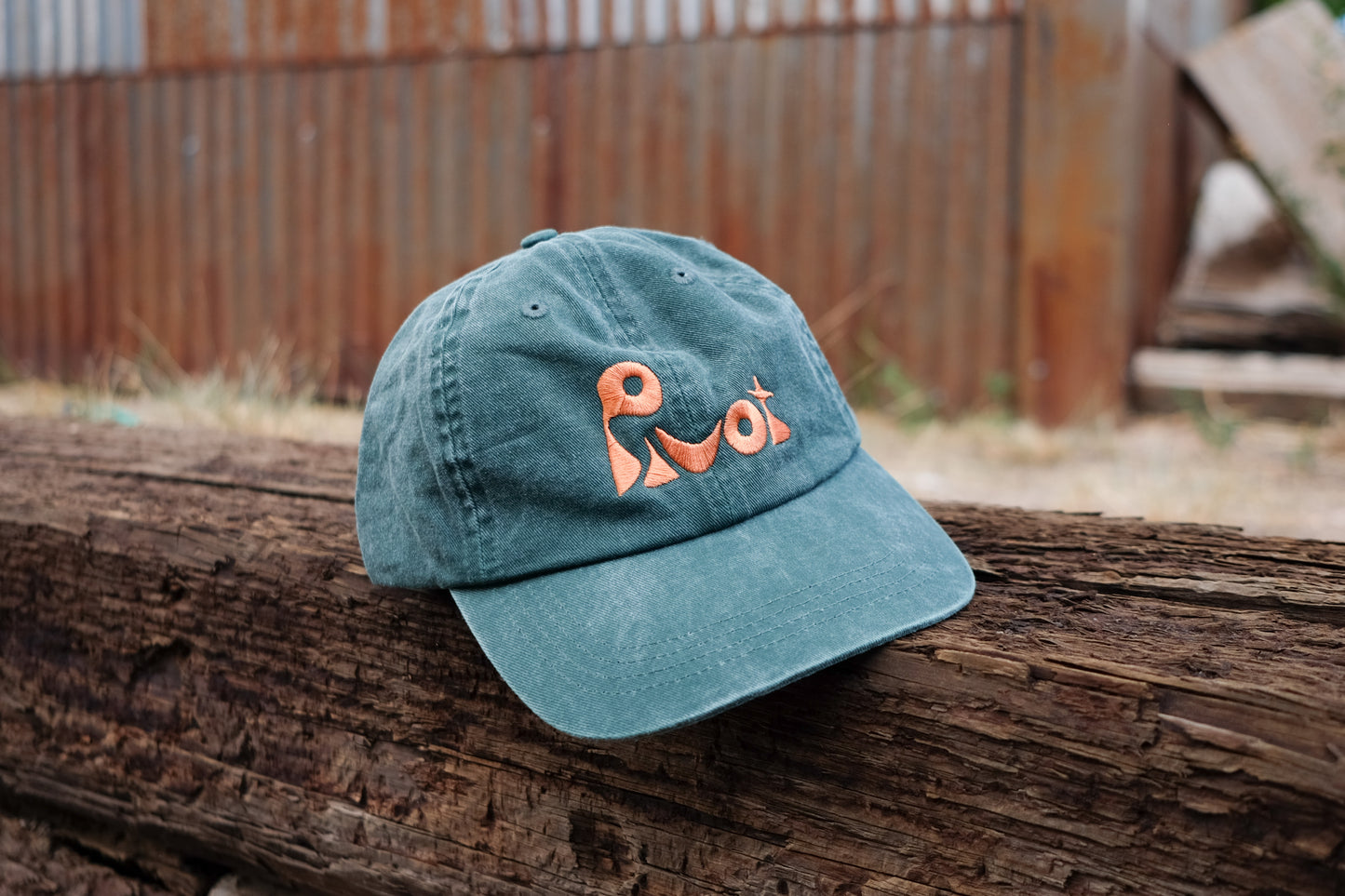 Pivot Hat—Green and Copper Baseball Hat